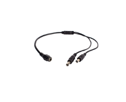 Розгалужувач живлення з DC 2 мм (мама) на 2 шт. 2.1x5.5 мм (тато)